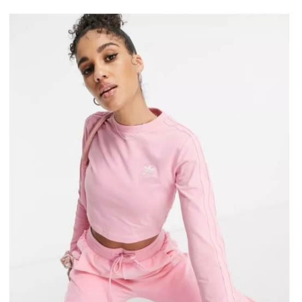 Adidas Cute PINK Long Sleeved Top
